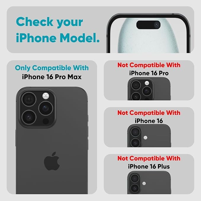 Image of Tempered Glass Screen Protector (For iPhone 16 Pro Max)