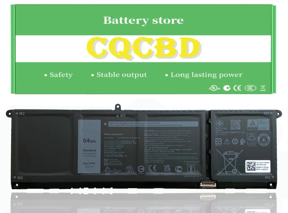 Amazon.com: CQCQ TN70C XDY9K N9XX1 V6W33 Battery for DELL inspiron