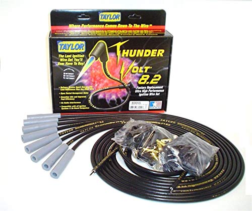 Image of Taylor Cable 83055 ThunderVolt 8.2 Spark Plug Wire Set , Black