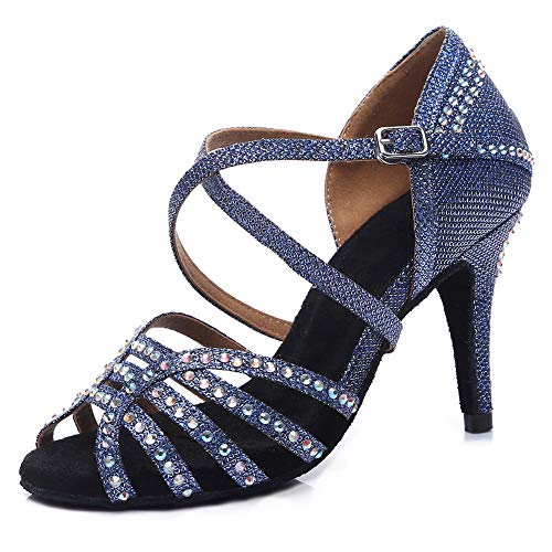DKZSYIM Women's Latin Dance Shoes Ballroom Performance Shoes,Model YCL3743