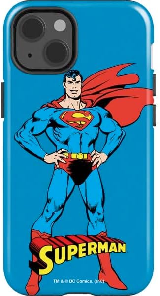 Skinit Impact Phone Case Compatible with iPhone 13 - Officially Licensed DC Comics Superman Classic Art Pose Design