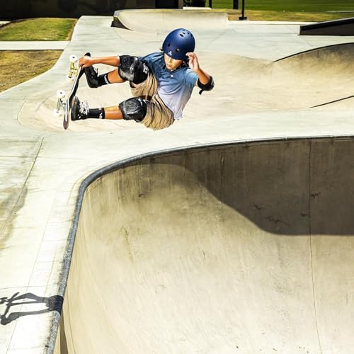 Casco de cubierta profunda para patinaje sobre ruedas en parques urbanos 5