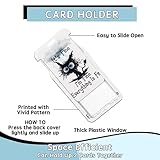 ID Badge Holder with Detachable Lanyard, Retractable Badge Reel, Removable ID Tag Clip, Neck Lanyard (Cat) - Image 4