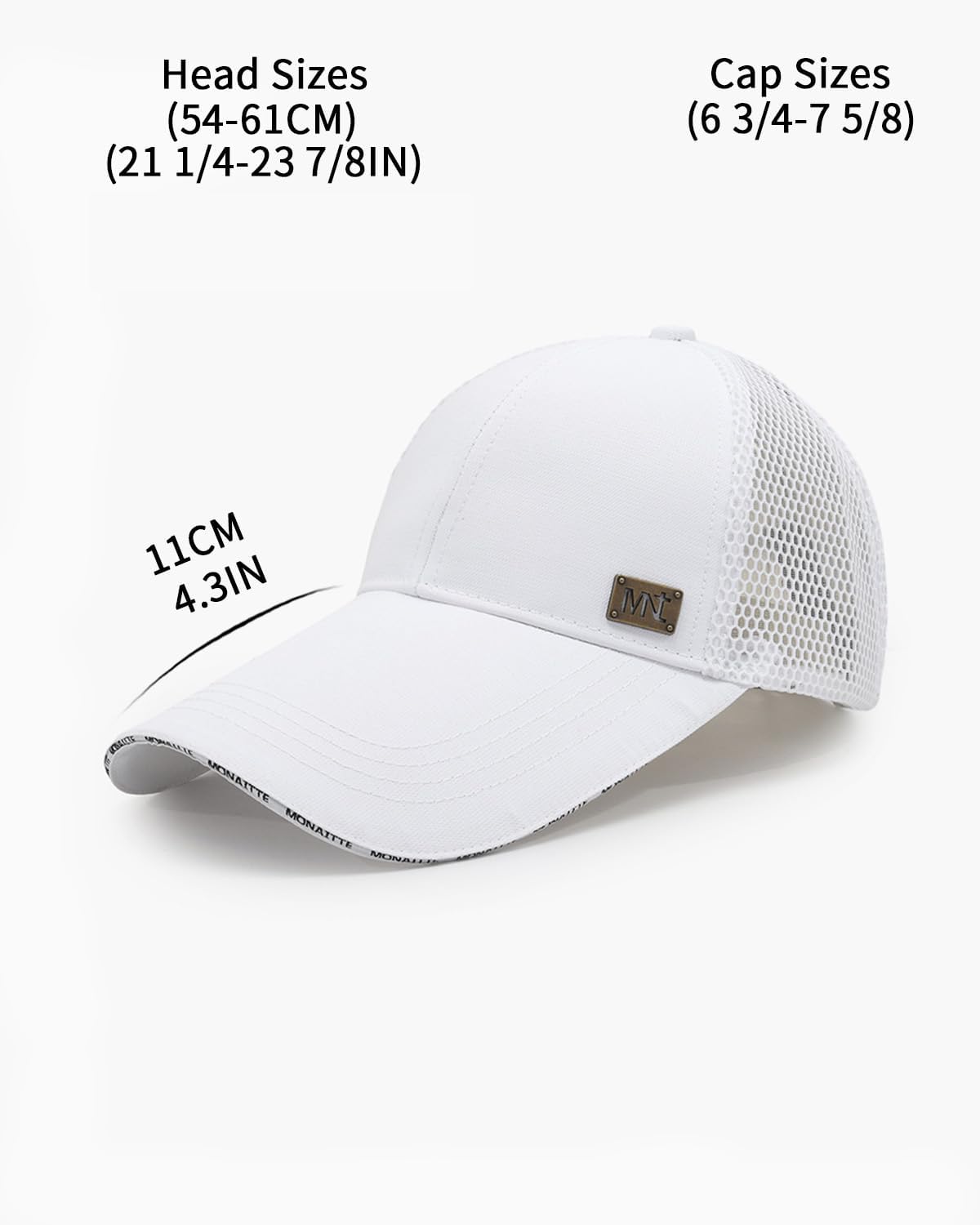 Breathable Mesh Baseball Cap for Men and Women, Adjustable, Minimally Designed