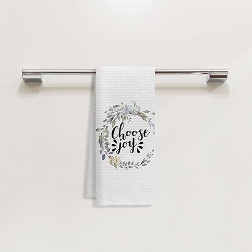 Miniatura 2 de Choose Joy Towels - Toallas de cocina, toallas de mano, toallas de mano con corona floral para cocina y baño, regalos para adolescentes, niñas,