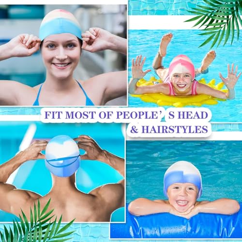 Image of Pelo Inflatable Swimming Water Pool Party Summer Bath Tub for Kids and Adults (Swimming Cap Multicolor)