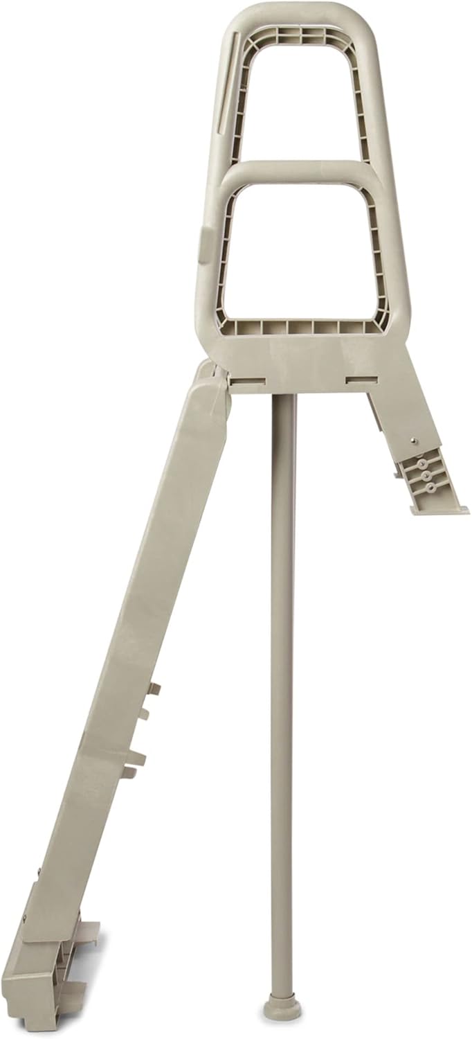 Main Access 200700T Smart Choice Comfort Incline Outside Pool Ladder Heavy-Duty Adjustable Resin Ladder for 48-54 Inch Above Ground Swimming Pools, Gray