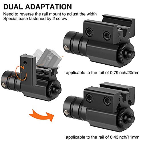 Ezshoot Red Dot Laser Sight Tactical 20Mm Standard And Compact Tactical Red Laser Sight #TOP7
