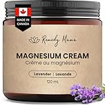 Remedy Mama Magnesium Cream for Sleep, Cramps & Muscle Relief – Natural Blend with Hemp Seed, Jojoba, Mango & Shea Butter – Kid-Safe, Skin-Friendly – Lavender – 120 ml Glass Jar – Made in Canada