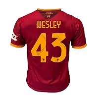 AS Roma Maglia Replica Home Ufficiale 26-27 Wesley, Small