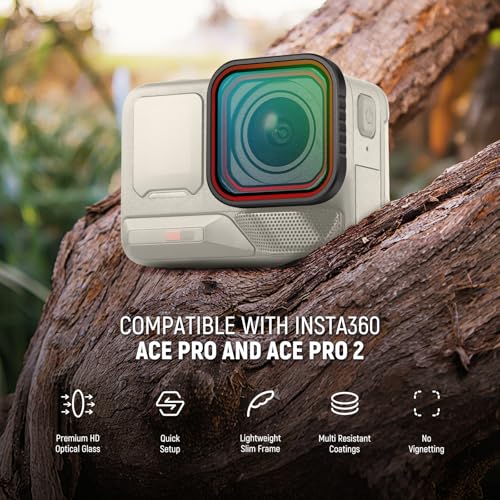 Filtre Diffusion Noir 1/4 NEEWER FL-C21 pour Insta360 Ace Pro et Pro 2 - 2