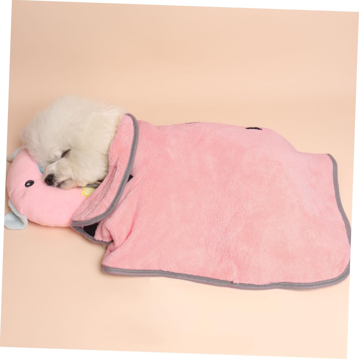 Toddmomy 3 Pièces Peignoir pour Chien de Bain pour Chien Serviette pour Chien Super absorbante Peignoir Chiot Absorbant Robe de séchage pour Animaux de Compagnie Rose