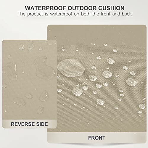 image for Favoyard Patio Chair Cushion 22 x 22 Inch Waterproof Outdoor Seat Cush