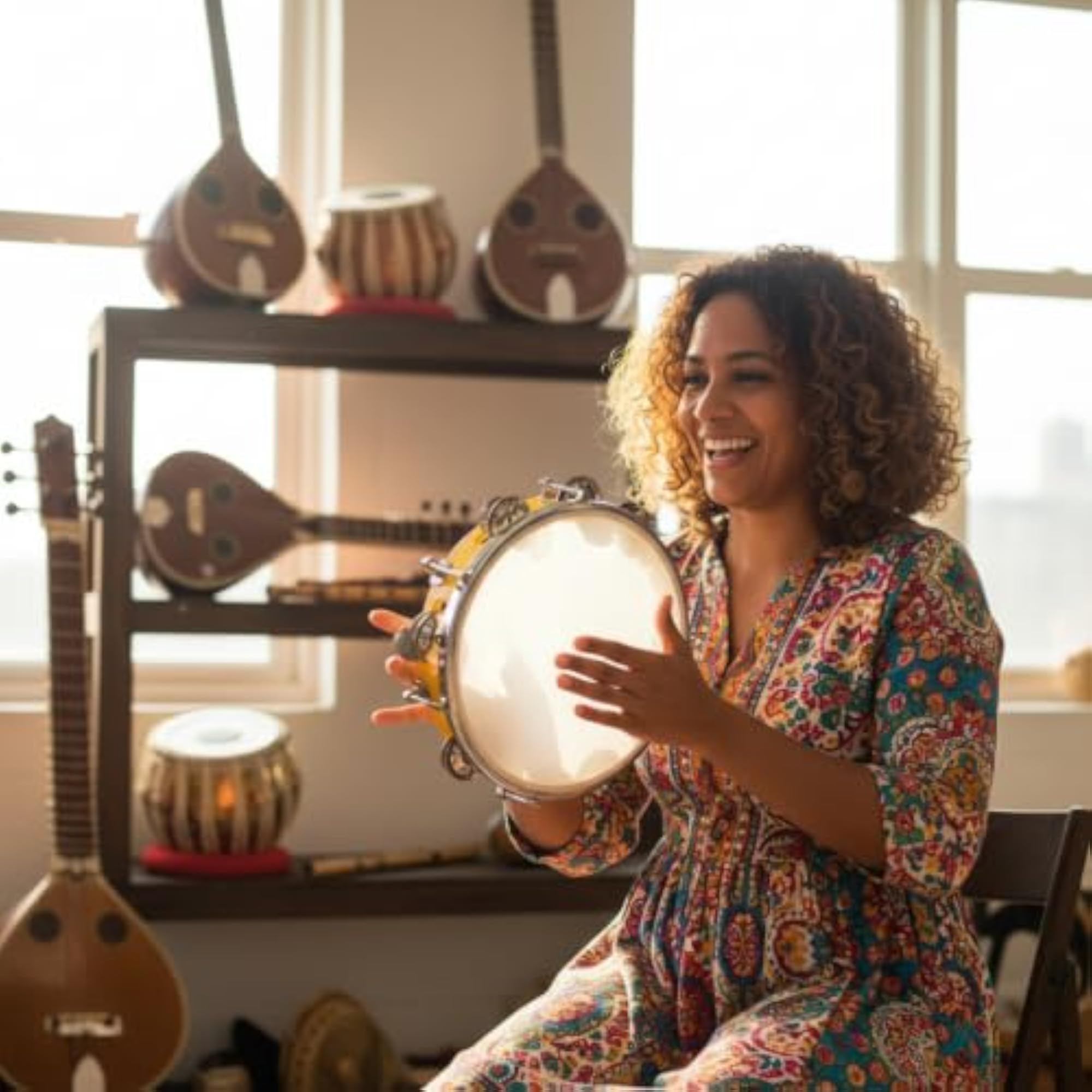 Khanjari Tambourine 10 Inch Hand Percussion