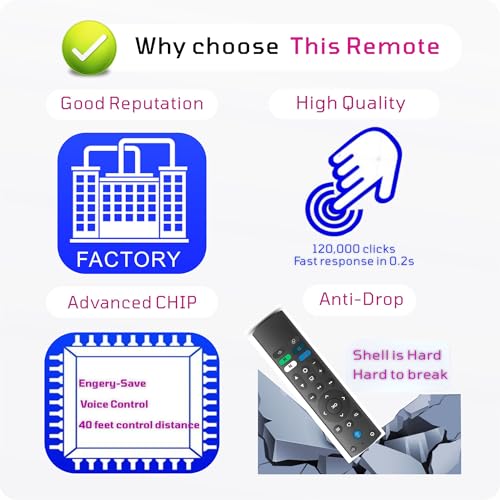 Replacement Voice Remote for Insignia, Toshiba Smart TVs - Thumbnail 5
