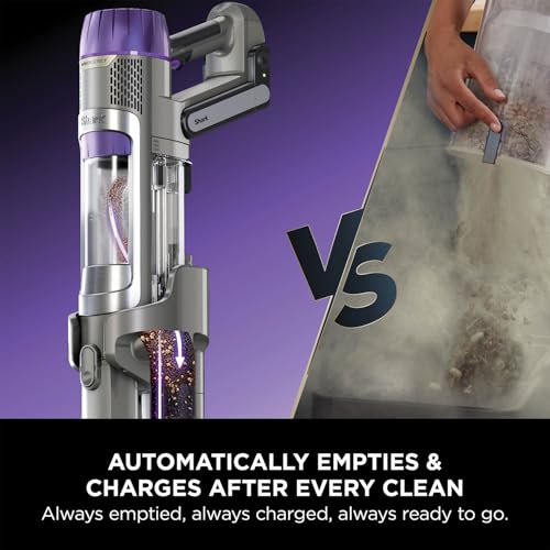 Image of Shark PowerDetect IP3251INT | Cordless Stick Vacuum with Auto-Charging and Auto Empty Dock | No Manual Emptying Upto 45 Days | 380W, 70 min runtime | Forward & Reverse Cleaning | Anti-Hair Wrap