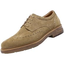 DESAI Suede Men's Brogues Anti Slip Sole&Breathable Leather Business Casual Derby Shoes