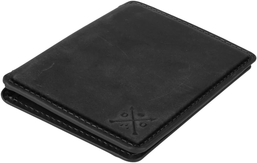 CLOUD Wallet Slim Minimalist — Magnetic Closure, Lightweight Design, Quick Access Pull Tab - Top Grain Leather Front Pocket Wallet (Black) - Image 8