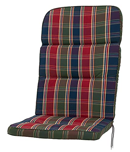 Zewool Kissen Sitzpolster 123x50x8 cm Kariert Acryl Mehrfarbig (checked red, blue, green) Indoor