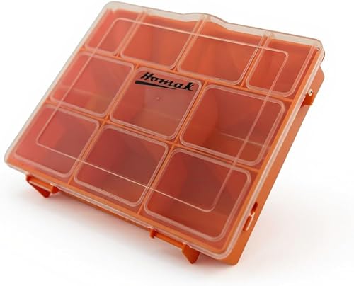 Homak 6-1/4 pulgadas x 8 pulgadas caja de almacenamiento de plástico, corto, HA01086175