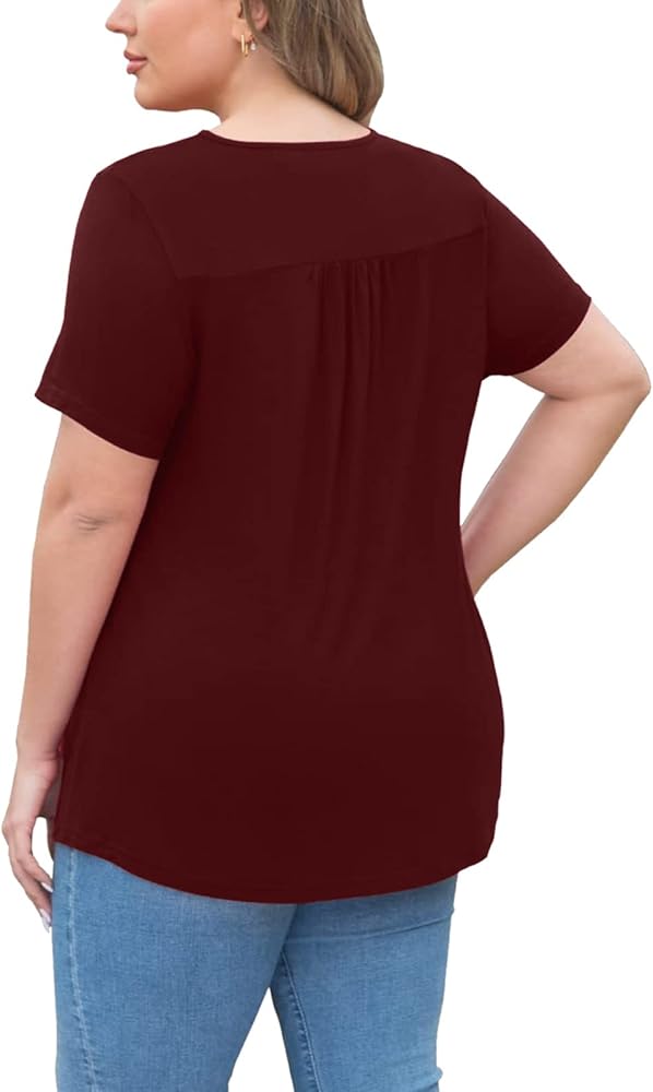 Camiseta De Manga Corta De Color Sólido Para Mujer, Camiseta De Verano Con Cuello Redondo, Casual, Ajuste Holgado, Blusa Cómoda Y Suave, A01#Pink
