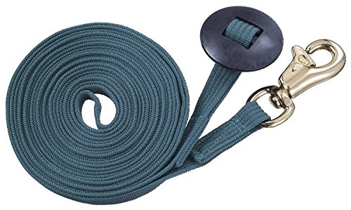 Tough 1 German Cord Cotton Lunge Line with Heavy Snap Hunter Green