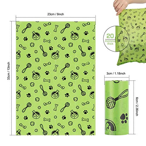 Tvood Dog Poop Bags(420 Count), Poop Bags For Dogs Leak Proof Doggie Waste Disposal Bags Refill Rolls With 2 Free Dispenser (Scented) #TOP3
