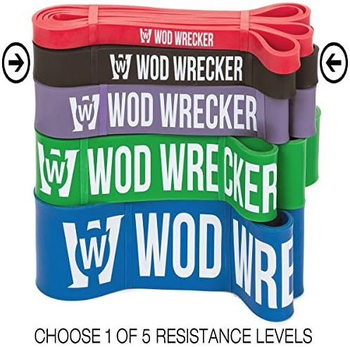 Pull Up Bands Assisted Pull-up Resistance Exercise - for Body Stretching, Powerlifting, Resistance Training - Black