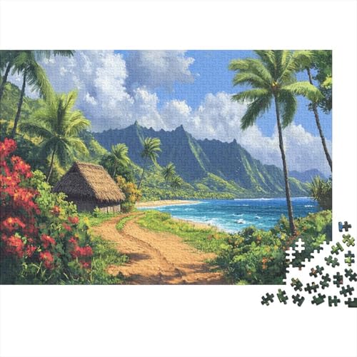 Puzzle de 1000 piezas de paisaje costero para relajarse en casa