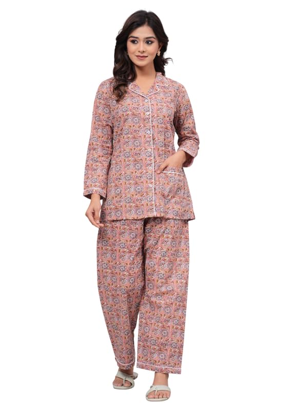 Women's Viscose Dot Printed Night Suit Set of Shirt & Pajamas Coordinated Outfit - Review, Price and Buying Guide