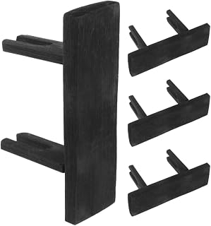 Cabilock Wooden Japanese Fan Stand Holder Black for Display, 4pcs | Elegant Portable Design, Resistant to Damage, for Studies, Interior Layout, Toy Sword or Wand