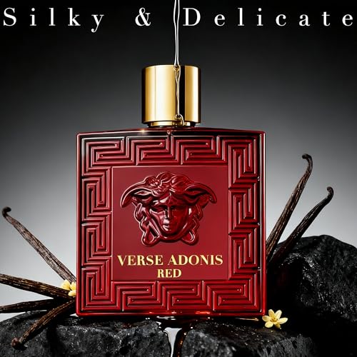Image of AFLUXE VERSE ADONIS RED, Men's Cologne Gift, Long Lasting EDP, Aura of Elitism & Modern Style, Perfume for Business, Commute and Casual Use, 3.4 Fl Oz