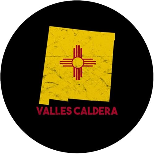 Miniatura 3 de I Love Valles Caldera New Mexico NM Retro Souvenir Vacation PopSockets Swappable PopGrip