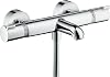 hansgrohe thermostatic bath mixer for exposed installation Ecostat Comfort, bath thermostat for 2 functions, chrome, 13114000 [Energy Class A]