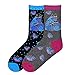 Laurel Burch Socks-Indigo Cats