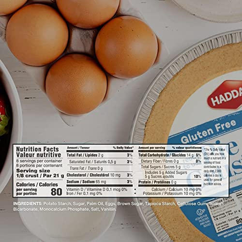 Haddar Gluten Free, Graham Cracker Pie Crust, 6Oz (2 Pack) | 6" Round, No Bake, Ready To Use, Kosher For Passover #TOP3