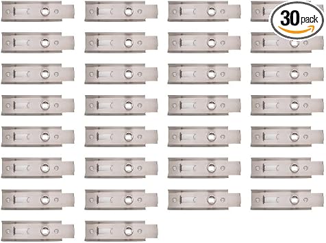 2 Bolt Cylinder Slide Latch with Collar, 100% Stainless Steel, Rustproof Door Latch with Padlock Hole, Universal Fit for Most Self-Storages & Outdoor Doors, Roll-Up Door 30pcs