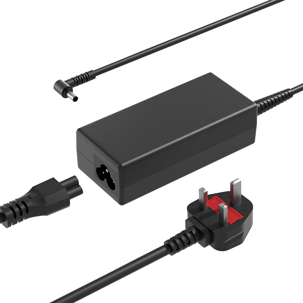 19V Power Supply Cord Compatible with Samsung 32" UN32 TV, Samsung 34" 32" 28" 27" 24" UJ59 UH75 UR55 SJ55W JG56 Series, Odyssey G3 G4 G5 G7 G55A Gaming Monitor BN44 AC/DC Adapter Cable