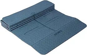 ARIMO Tapete Yoga Mat Origami Dobrável Antiderrapante TPE Ecológico Biodegradável Todos Os Tipos de Yoga/Pilates 181 x 61 cm x 6 mm