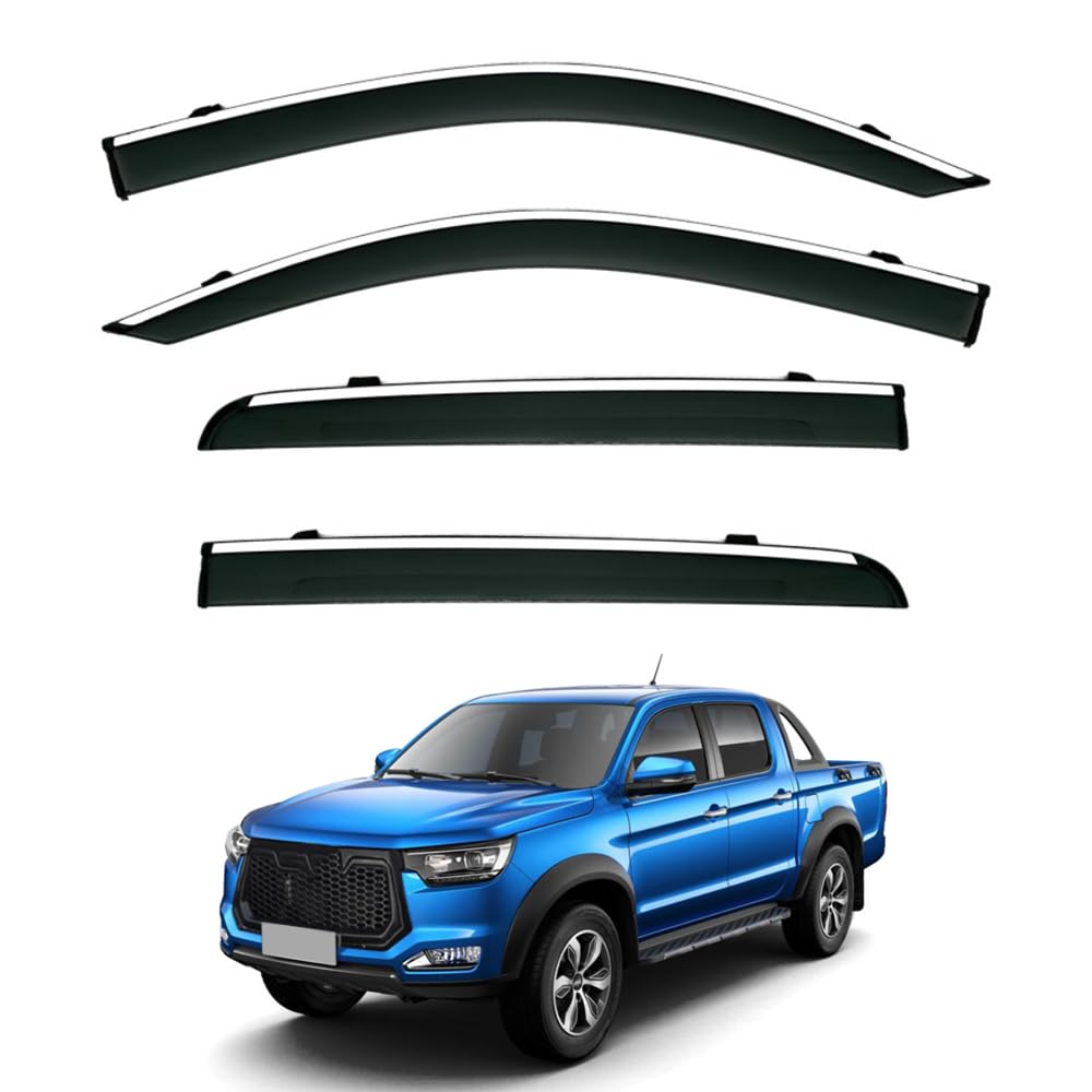 Qoemrhelt Normal 4Pc Set In-Channel Wind Deflectors, For Dr Evo Cross 4 2022-2023 Window Visors Rain Guards Vent Visors Rain & Sun Protection,Car Accessories