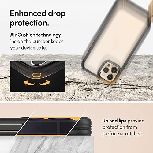 CYRILL Classic Charm [Crossbody Case] Compatible with iPhone 12/ iPhone 12 Pro Case Chain Cover, TPU Bumper case with Adjustable Cord - Black