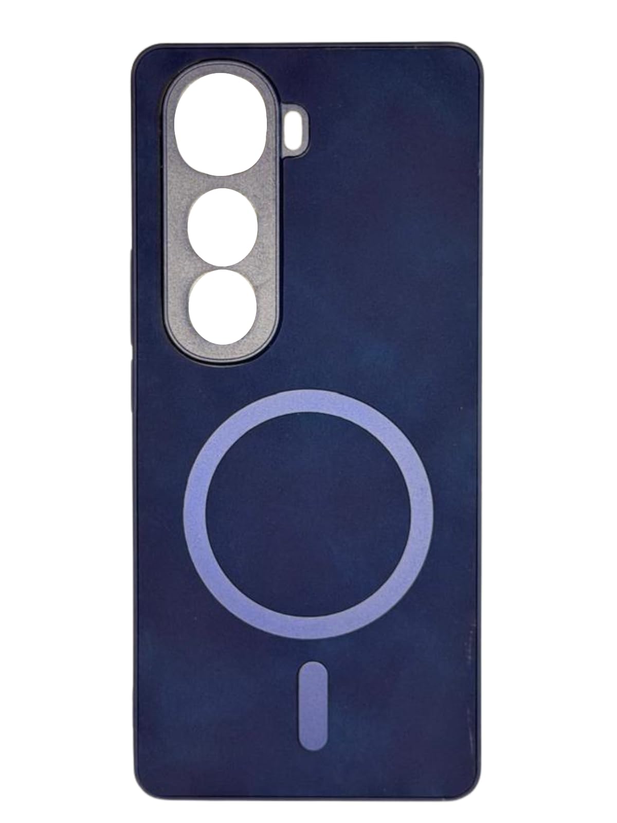 AEETZ Back Cover for Vivo Y400 PRO 5g | Hybrid Shockproof TPU Case with Leather Finish | Compatible with Mag-Safe (Blue)