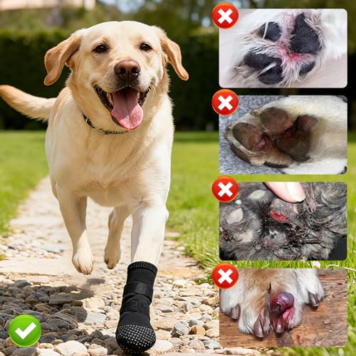 Voarge Hundeschuhe, Pfotenschutz Outdoor,Hundeschuhe zur Erholung,Hundeschuhe Pfotenschutz,für Pet Verletzung Recovery (XL)