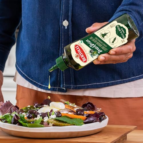 Image of Bertolli Dress & Drizz Extra Virgin Olive Oil 460ml | Easy Squeeze & Dosage Control | Cold Extracted for Rich & Bold Taste | World's No. 1 Olive Oil Brand