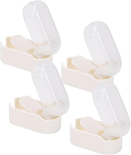 Toothbrush Covers, 4pcs Wall Mounted Tooth Brush Case Cover Proof and Dust Proof Toothbrush Storage Organizer for Shower Family and Travel