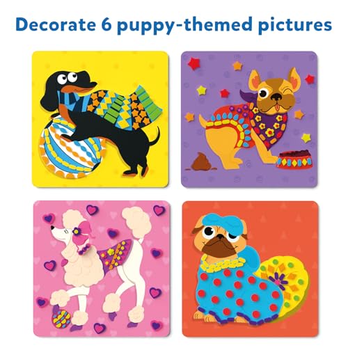 Image of Skillmatics Foam Sticker Art Activity - Puppies, Mess-Free Fun for Kids, 800+ 3D Foam Stickers, DIY Felt Craft Kits, Gifts for Girls & Boys Ages 3, 4, 5, 6, 7