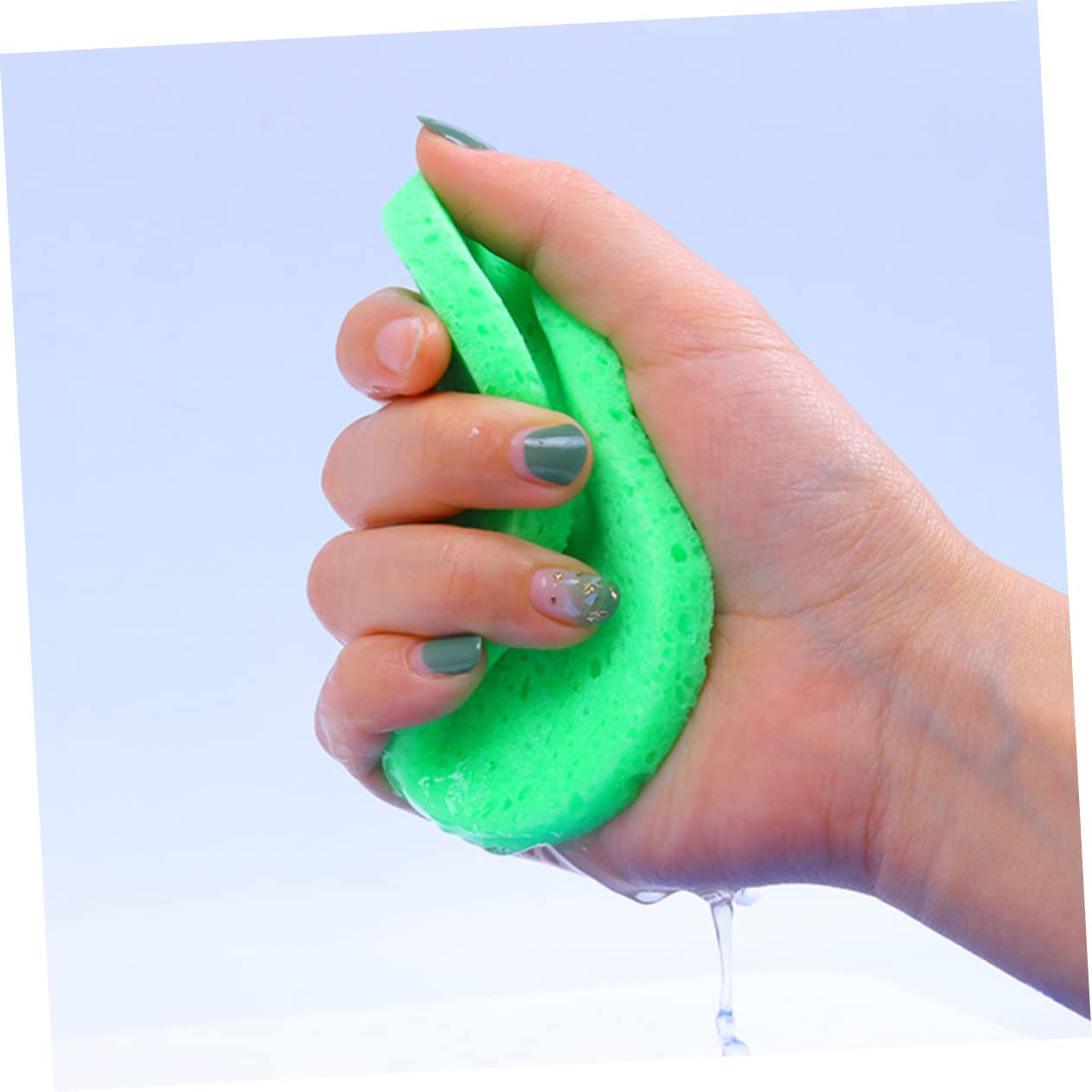 Ipetboom 150pezzi Spugne Per Makeup e Detergente Esfolianti Colorati Legno Pulpa Per Struccare e Spessore