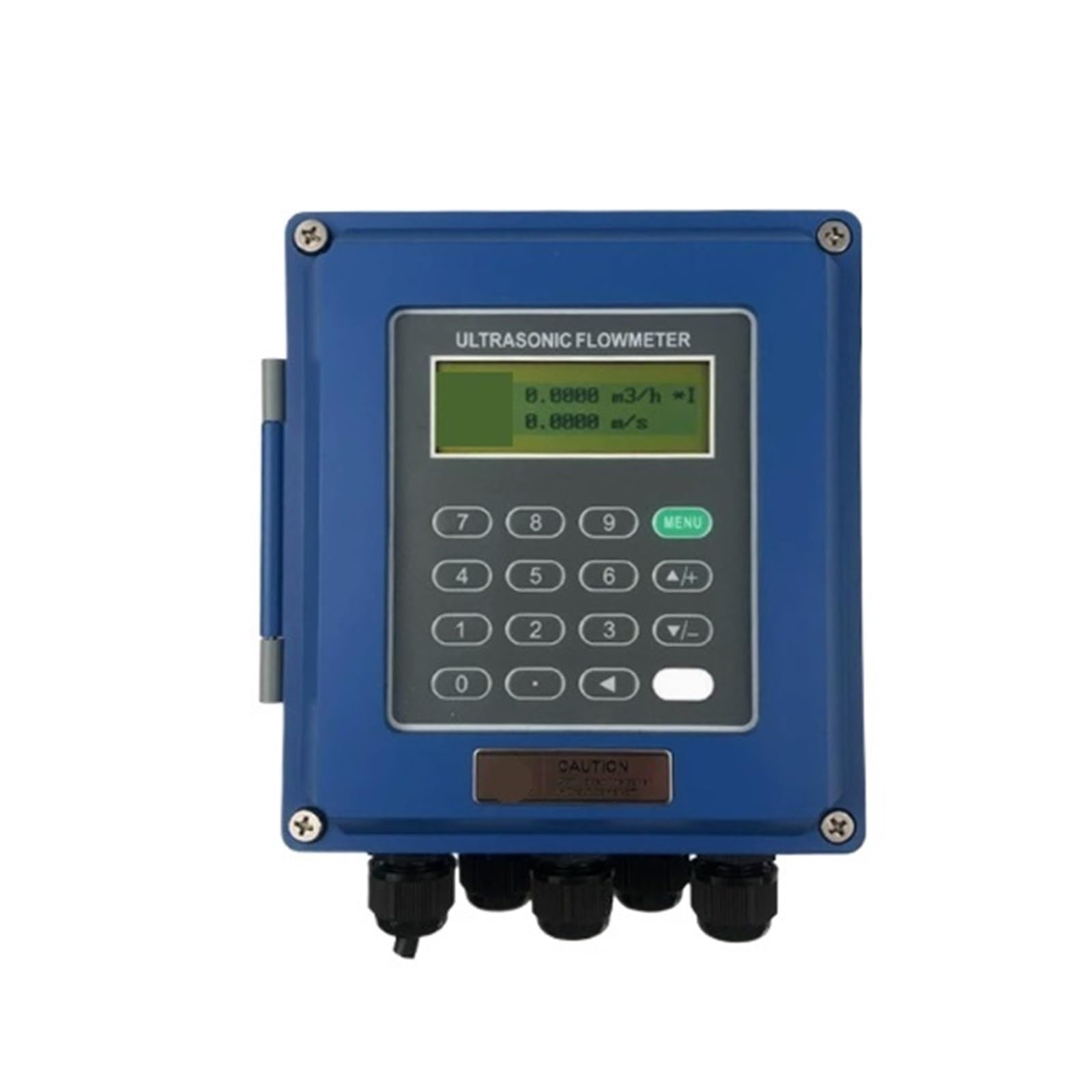 Flow Measurement. Clamp-On Wall Ultrasonic Flow Meter, Non-Invasive Digital Liquid, For Pipeline Measuring .Industrial(Wall-mounted host+medium probe)