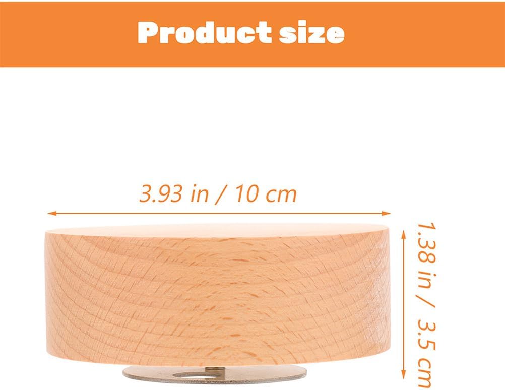 回転可能オルゴールベース 円形回転ディスプレイスタンド オルゴール用 様々なオルゴール機構に対応 プロジェクト用