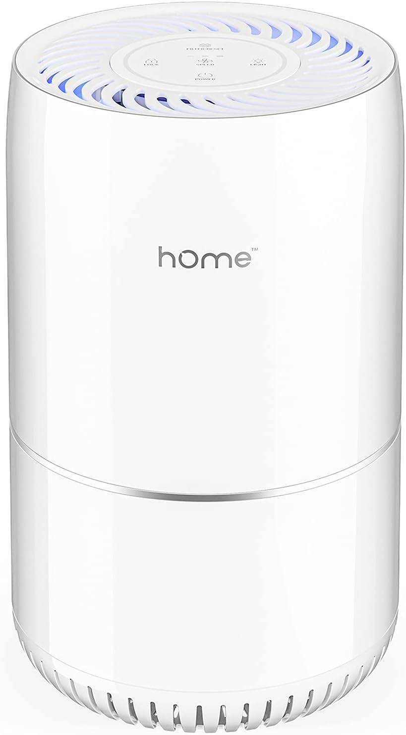 hOmeLabs True HEPA Air Purifier with H13 Filter - Removes 99.97% of Airborne Particles with Activated Carbon and 3-Stage Filtration to Significantly Improve Indoor Air Quality